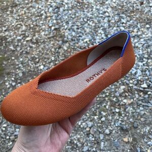 Rothy’s The Flat Orange Round Toe Shoes Size 6.5